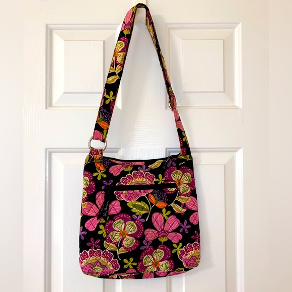 Vera Bradley Large Hipster in Pirouette Pink pattern, comfortable and beautiful - Picture 1 of 6